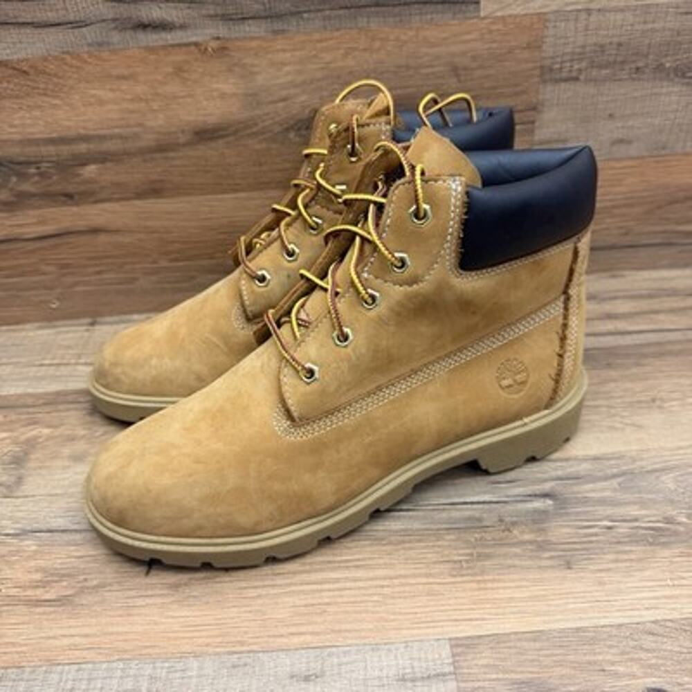 Timberland 6.5Y Waterproof Boots tan suede leather Size